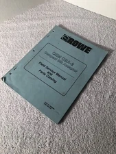 Rowe, Original, Jukebox, OEM, CBA-2, Field Service Manual & Parts Catalog