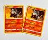 Heatran 13/131 Forbidden Light Regular Non Holo Rare Pokémon Card x2 LP