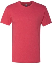 NEW Next Level 6010 Men's Triblend Crew Tee Shirt Medium Unisex Vintage Red