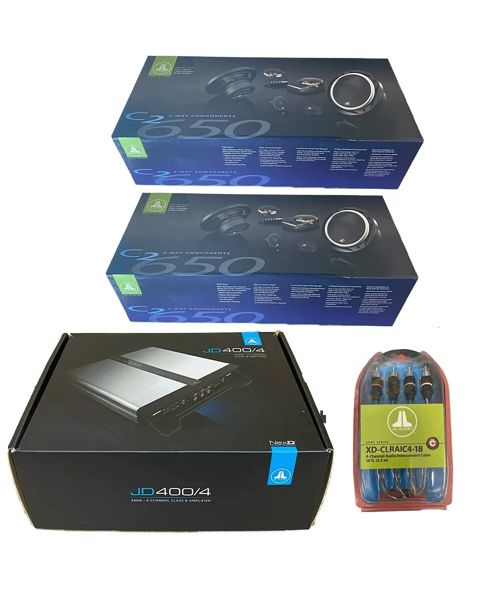 Комплект JL Audio C2 2 пары 4 компонентных усилителя 65 и JD 4-канальный усилитель 144390₽