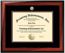 University Degree Frame Major Seal Logo Collegiate Diploma Frame College Framing