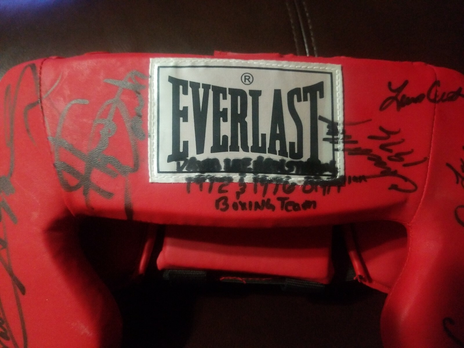 1976 OLYMPIC BOXING TEAM 8 autographed headgear signed COA SPINKS SUGAR ...