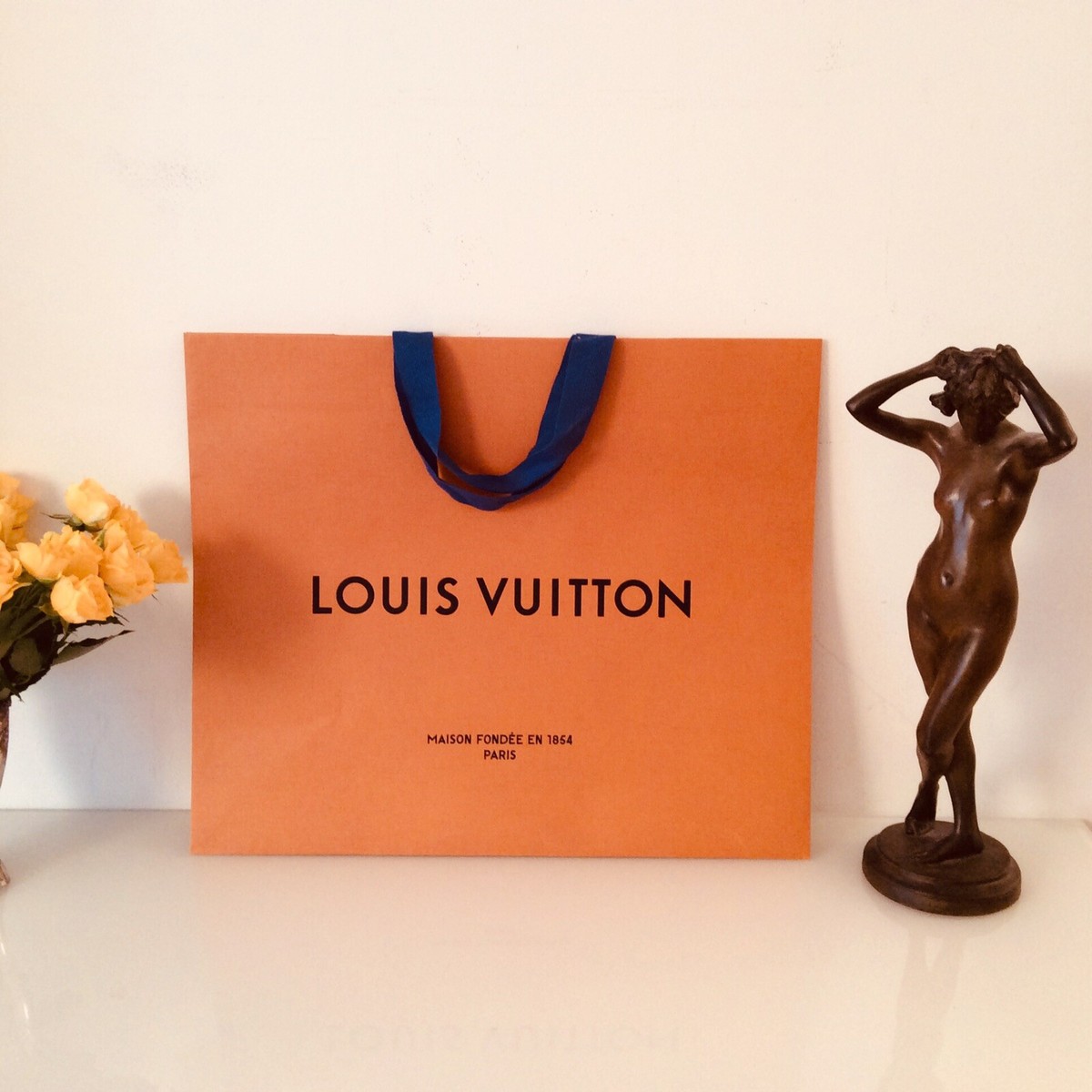 Authentic LOUIS VUITTON Paper Gift Shopping Bag SIZE XLARGE ,19