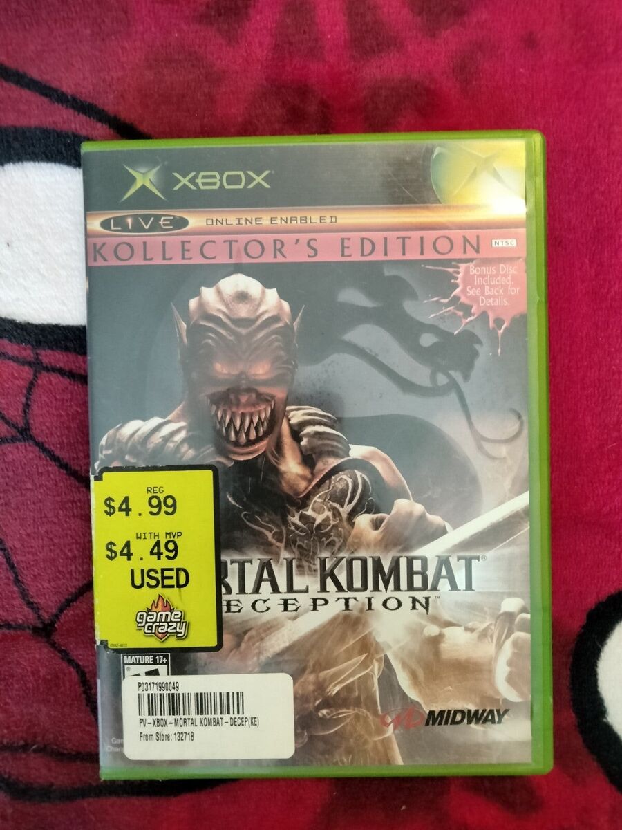 Mortal Kombat Deception Collectors Edition Baraka Xbox Game For Sale