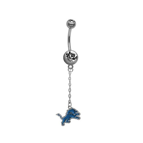 Football Chain Dangle Belly Button Navel Ring Piercing - PICK TEAM - NEW - Picture 12 of 19
