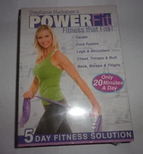 STEPHANIE HUCKABEE'S POWER FIT DVD 5 DAY FITNESS SOLUTION BRAND NEW SEALED