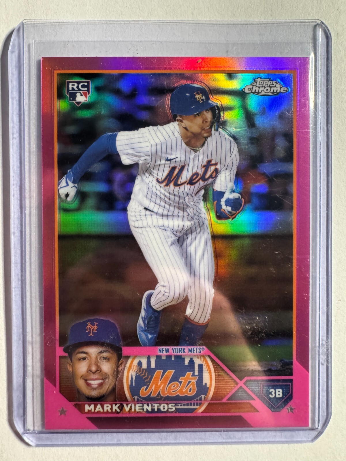 K316,853 - 2023 Topps Chrome Pink Refractors #8 Mark Vientos