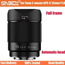 SGimage 55mm F1.8 Auto Focus Full Frame Lens for Sony E-Mount  Mirrorless Camera