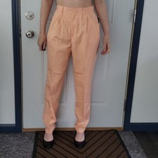 80s Deadstock Pink Pleated Trousers
