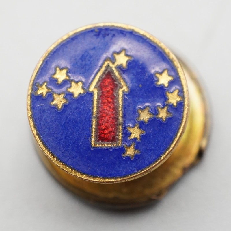WWII Theater Made Pacific Command DI Unit Crest Home Front Sweetheart Small Pin