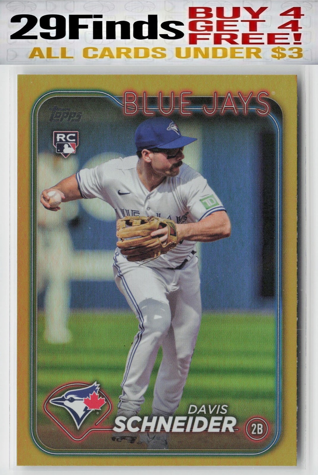Davis Schneider 2024 Topps Gold Foil #189 Toronto Blue Jays