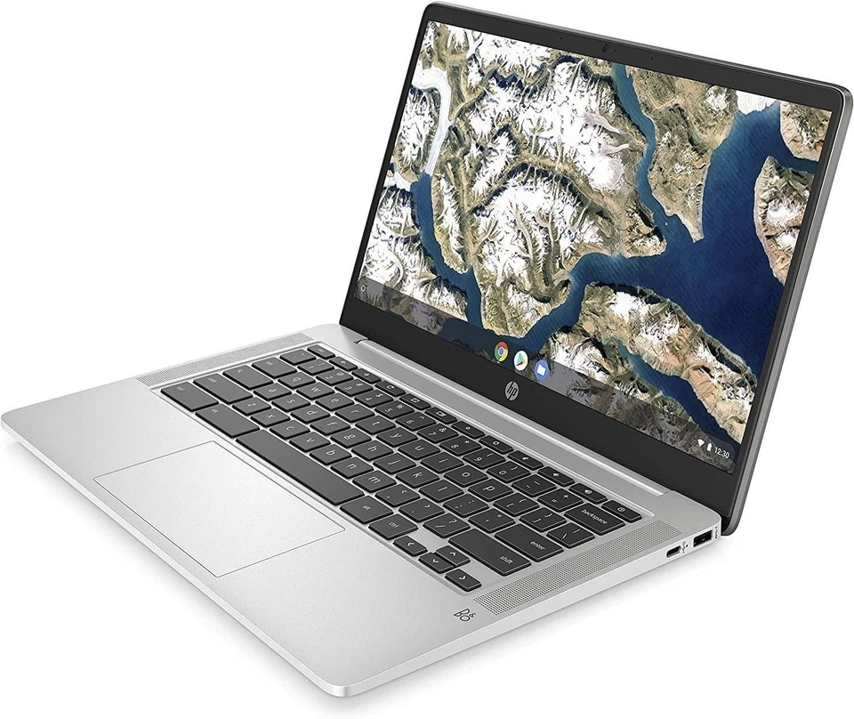 HP Chromebook 14a-na0004sl, Intel Celeron N4120 computer pc portatile - Immagine 3 di 4