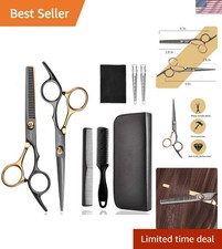 Complete Professional Haircutting Kit: Scissors, Thinning Shears Accessories