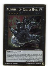 Yugioh NUMMER 106: RIESIGE HAND , pgl3-de075 Gold Rare deutsch Exc 1. Auflage