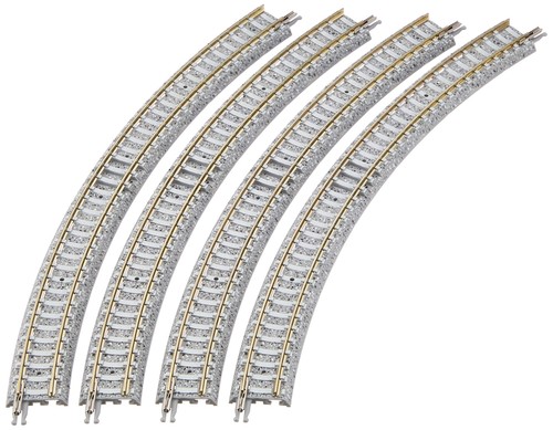 TOMYTEC 971958 TOMIX C243-45-PC F Spur N gebogene PC-Schiene 4er Set Modell 1195 | Condition: Neu