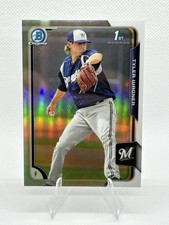 2015 Bowman Chrome Baseball Chrome Refractor 1st RC Tyler Wagner /499