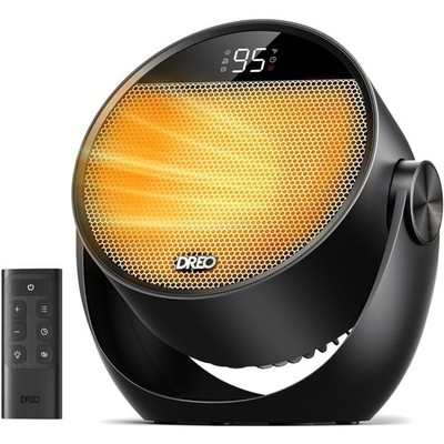 Space Heater 1500W, 60° Adjustable Tilt, 10.5ft/s Portable Electric Heaters f...