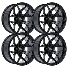 Set-4 Off Road Monster Mf40 20x10 5x1275x139.7 -19mm Gloss Black Wheels Rims Set-4 Off Road Monster Mf40 20x10 5x1275x139.7 -19mm Gloss Black Wheels Rims