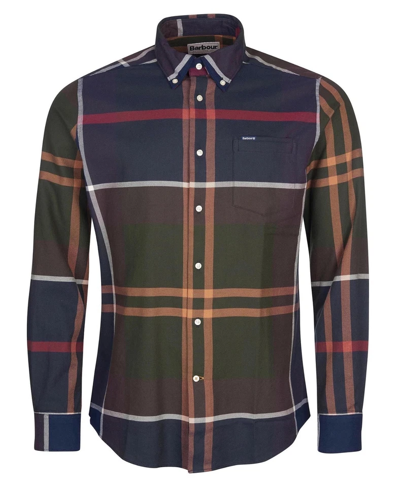 Barbour Camicia Harris Tartan Tailored Con Boutons MSH5071 Neuf Homme - Photo 1/4