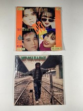 Lot of 2 Vintage Vietnamese Karaoke LaserDiscs 1990  s Water Damage at Sleeves 