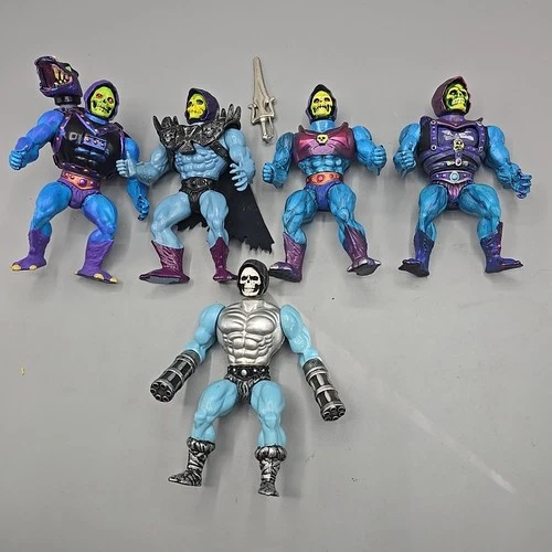 Vintage He-Man MOTU Masters of the Universe 1980's Lot Figures Skeletor Custom
