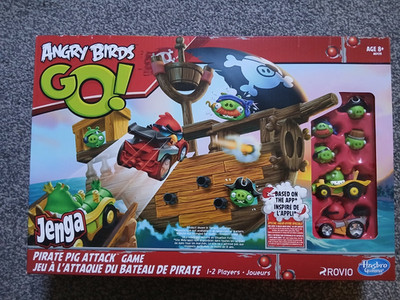 NEU VERSIEGELT! Angry Birds Go Jenga Pirate Pig Attack Spiel Hasbro Gaming 2013