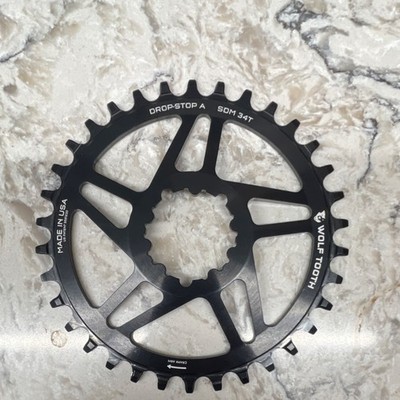 Wolf Tooth SDM 34T Drop-Stop A MTB Chainring SRAM 3 Bolt Mount 