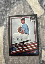 2026 Stars And stripes USA Baseball Sedrick Henderson 10/39 Black