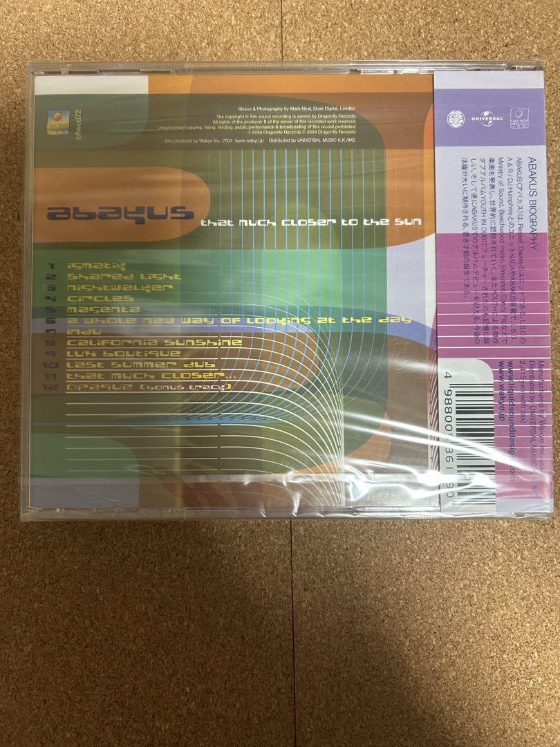 abakus that much closer to the sun 未開封 Abakus – That Much Closer To The Sun – CD (Album, Partially