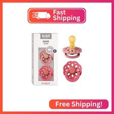Bibs Pacifiers 0-6 Months Boheme Collection 2-Pack BPA-Free Round Nipple M