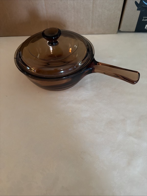Corning Vision Amber 0.5 L Non-stick Saucepan w/Pyrex Lid P-81-C #2