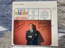 Unique - Ultra Rare - Henry Mancini's Thumb Print with autograph signed Album