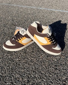 éS ACCEL OG  90’s  Skateboarding Shoes Brown/White/Yellow. PJ Ladd  