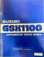 Genuine Suzuki GSX 1100 Factory Workshop Service Manual Supplement, March 1982