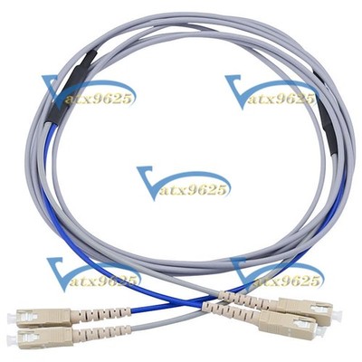 30M Armored Cable Fiber Patch Cord SC to SC UPC Pigtail Multi-Mode Cables Duplex