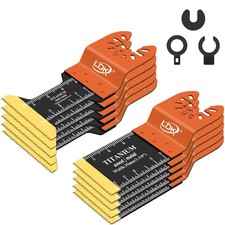 LDK 10pcs Titanium Oscillating Saw Blades, 2 Sizes 10PCS (2 Sizes) 