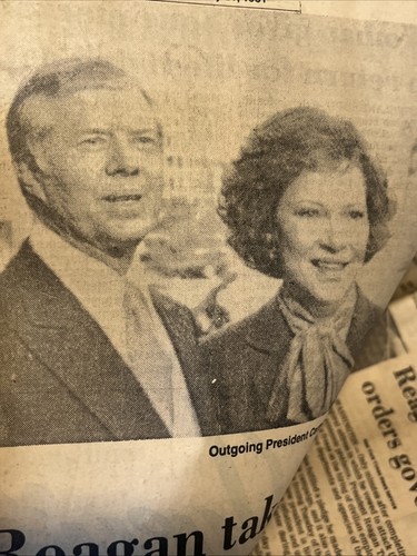 Newspaper Iran Hostages Released Reagan Inauguration Raleigh NC January 21 1981 - Picture 12 of 24