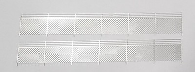 N scale Stainless Fence 4-9/32'' L x 5/8'' T  2 pcs. 0.005'' thick Etchings USA