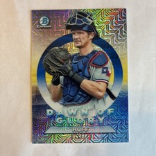 2020 Bowman Chrome Dawn of Glory Blue Mojo Refractor /150 Sam Huff DG-10