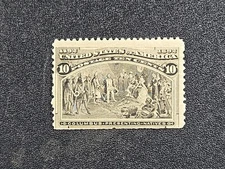 1892 U.S. 10 cent Columbian- Scott# 237 - Mint, NEVER hinged   stk#MN2