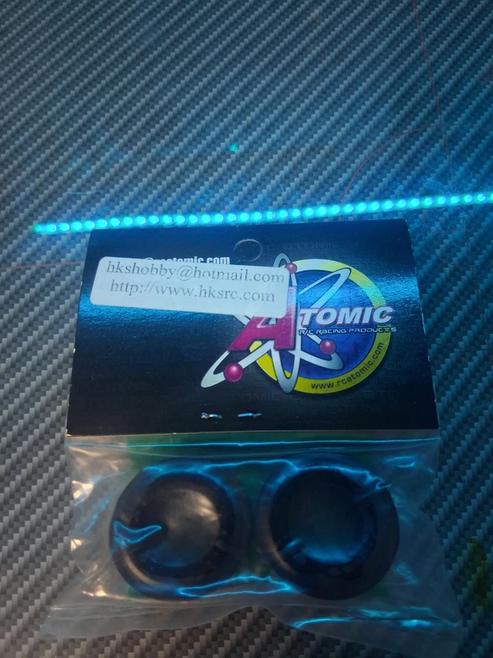 Atomic RC Mini-Z F1 Rear Tires #10 Degree 2pcs 1:28 Scale New In Package - Image 2 of 3