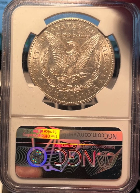 1879 S REV OF 78 San Francisco Morgan Silver Dollar NGC AU 55 Freshly Graded - Image 4 of 4