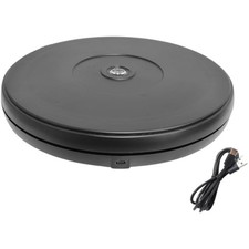 10 Inch Black Rotating Turntable with LED - Holds 20 Lbs for Stunning Displays