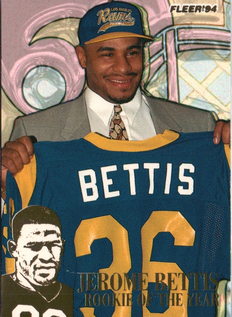 1994 Fleer #2 Jerome Bettis Jerome Bettis: Rookie of the Year