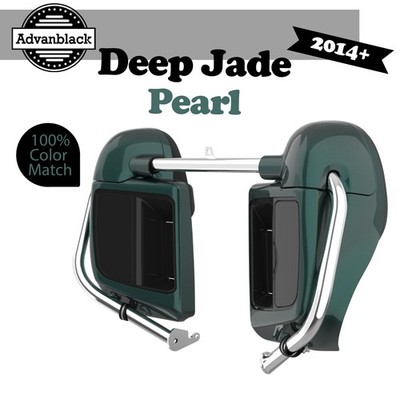 Advanblack Deep Jade Pearl Lower Vented Fairing For Harley Davidson Touring 14+