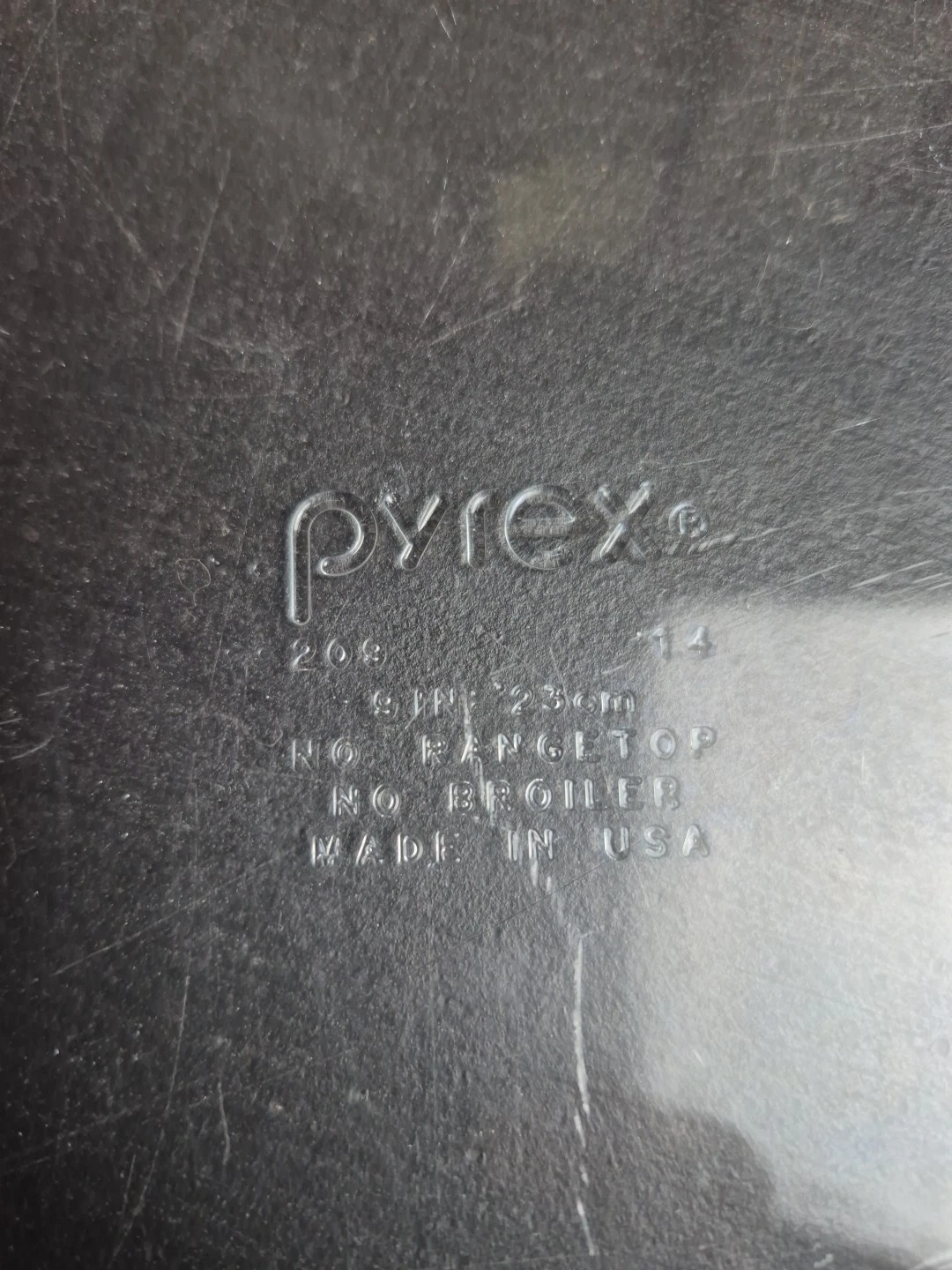 Pyrex Glass Pie Plate 209 Baking Dish Pan 9 inch Clear Vintage Set Of 2
