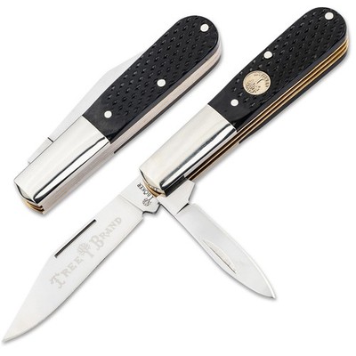BOKER Treebrand 2BLD Barlow Black Checkered Bone Classic Folding Knife 110893