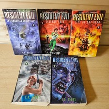 5X Resident Evil Books 1-3 5-6 S.D. Perry Pap...