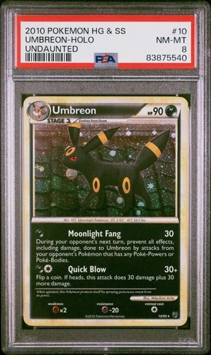 Undaunted #10/90 Umbreon Holo PSA 8