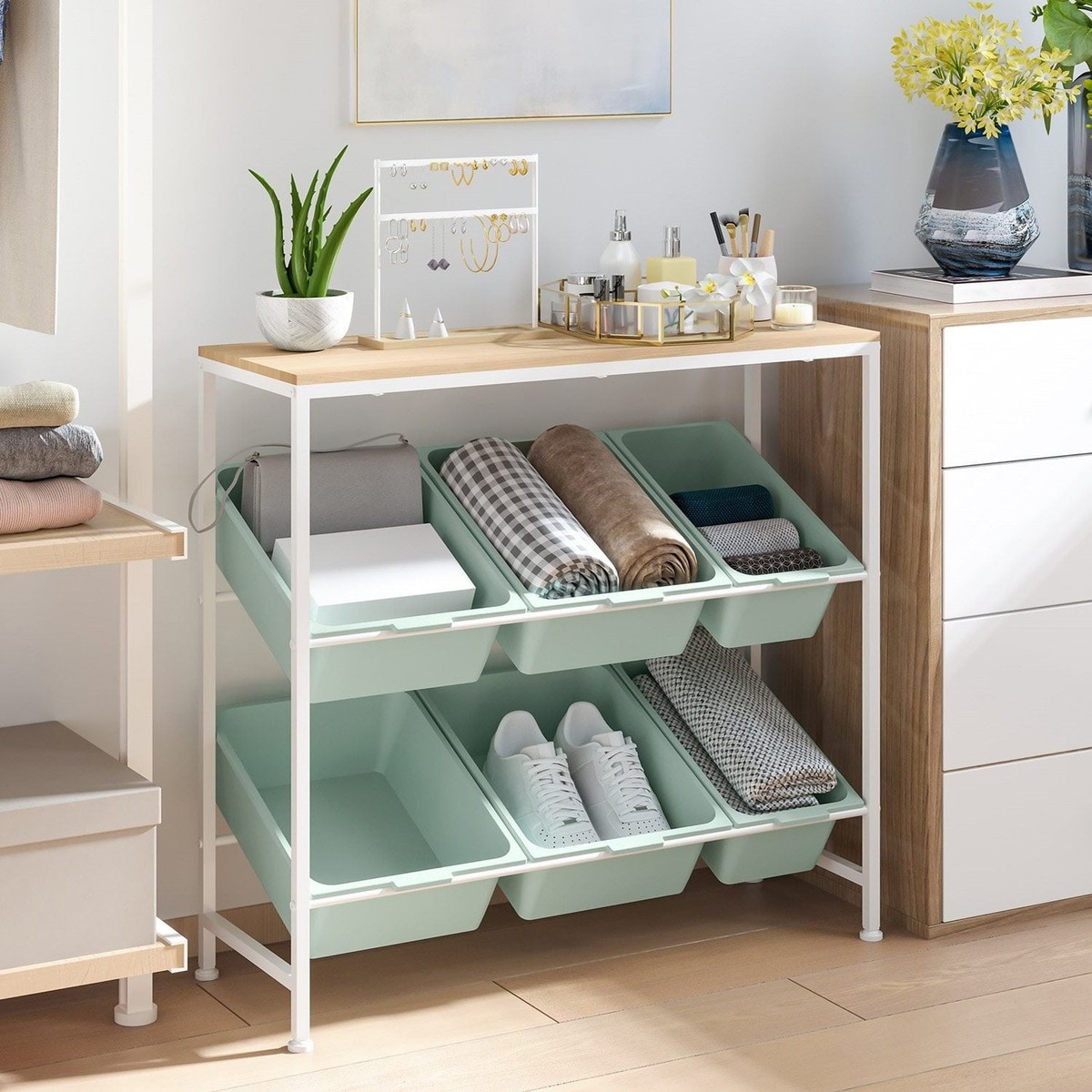 Seville Classics 6-Bin Organizer, 32.5